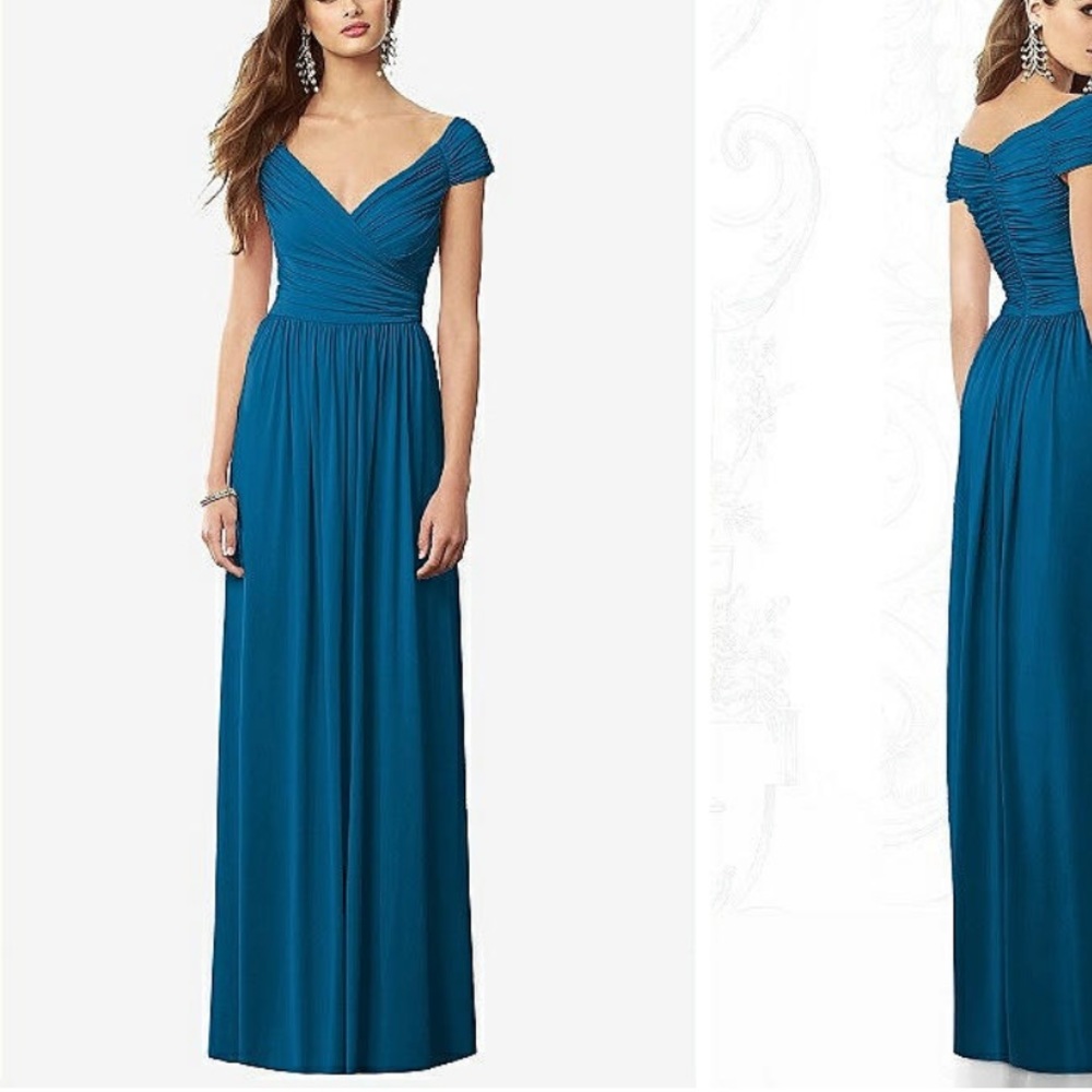 After Six Ruched Evening Gown